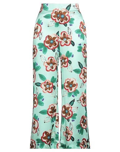 BALIA 8.22 Casual trouser Turquoise 100% Silk
