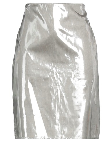ASPESI Mini skirt Silver 100% Polyester
