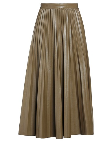 WEEKEND MAX MARA Maxi Skirts Military green 100% Polyester, Polyurethane