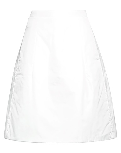 ASPESI Midi skirt White 100% Polyamide