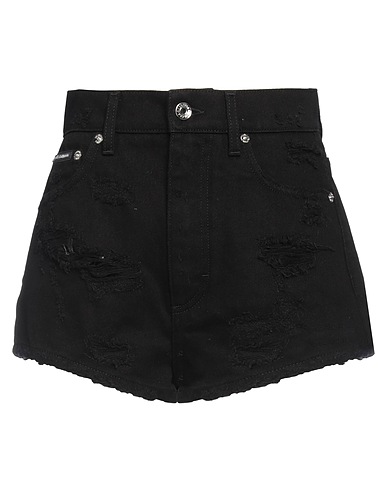 DOLCE&GABBANA Denim shorts Black 100% Cotton