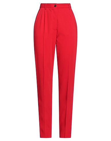 DOLCE&GABBANA Casual trouser Red 98% Virgin Wool, 2% Elastane