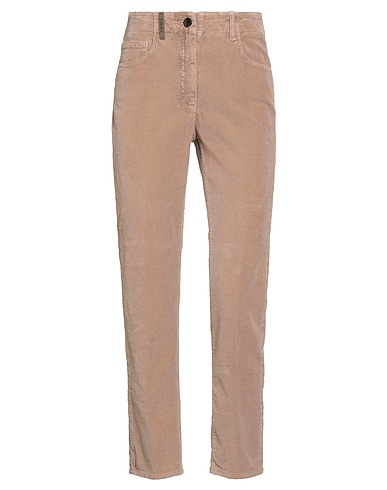 PESERICO Casual trouser Light brown 98% Cotton, 2% Elastane
