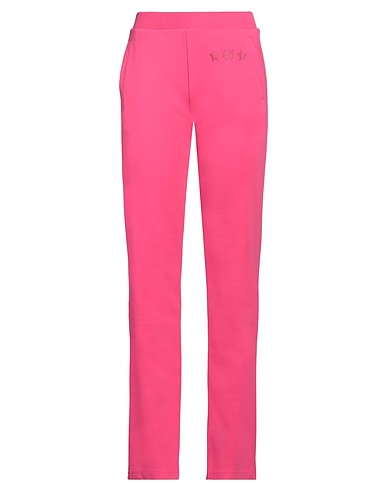 CHIARA FERRAGNI Casual trouser Fuchsia 85% Cotton, 15% Polyester, Elastane