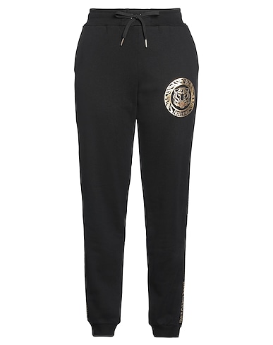 JUST CAVALLI Casual trouser Black 100% Cotton, Elastane