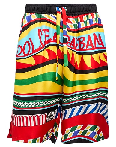 DOLCE&GABBANA Shorts & Bermuda Red 100% Silk