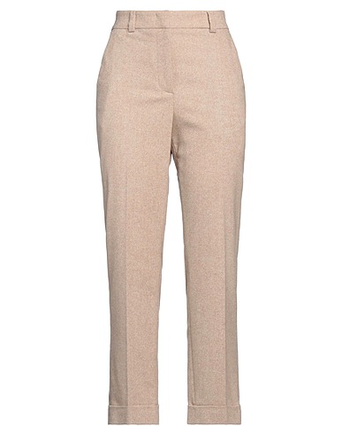 PESERICO Casual trouser EASY Sand 55% Wool, 29% Polyester, 8% Polyamide, 7% Silk, 1% Elastane