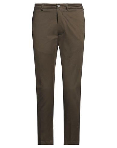 LOW BRAND Casual trouser Military green 96% Cotton, 4% Elastane