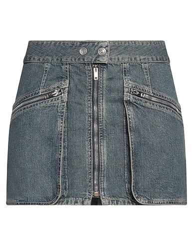 ISABEL MARANT Denim skirt Blue 80% Cotton, 20% Hemp