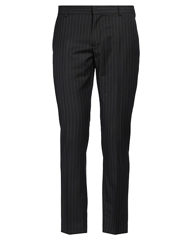 GREY DANIELE ALESSANDRINI Casual trouser Charcoal 75% Polyester, 25% Viscose