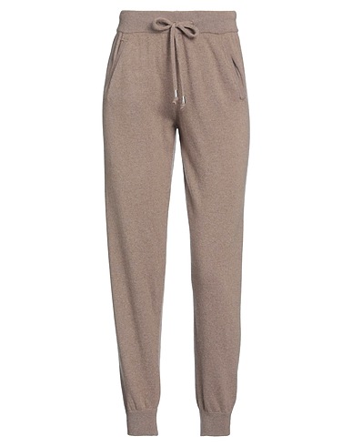 DANIELE FIESOLI Casual pants Taupe 90% Wool, 10% Cashmere