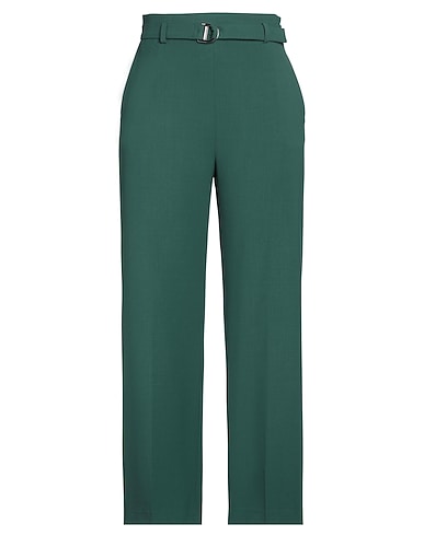 MAJE Casual trouser Green 53% Polyester, 42% Viscose, 5% Elastane