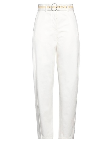 JIL SANDER+ Casual trouser White 100% Cotton