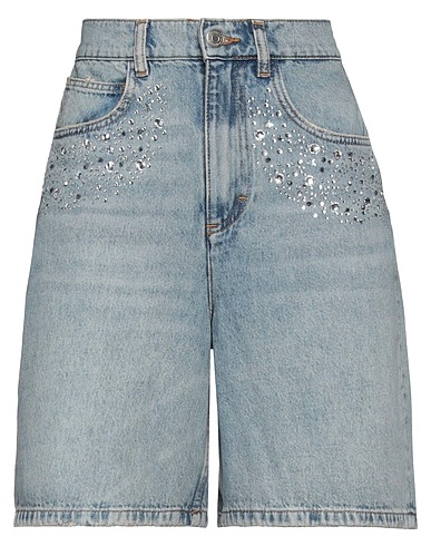 MAJE Denim shorts Blue 100% Cotton