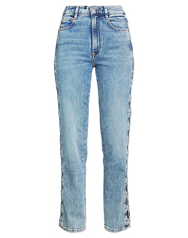 MAJE Denim trousers Blue 99% Cotton, 1% Elastane