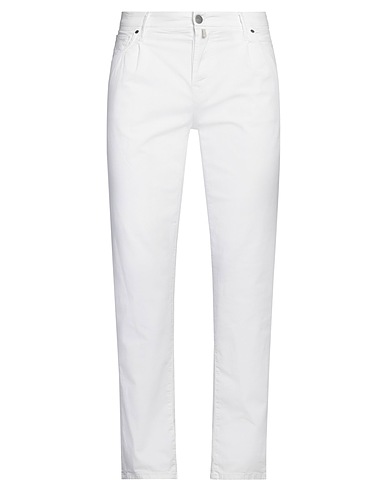 INCOTEX Casual trouser White 98% Cotton, 2% Elastane