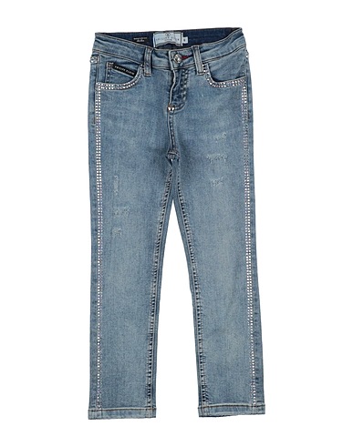 PHILIPP PLEIN Denim trousers Blue 92% Cotton, 6% Elastomultiester, 2% Elastane