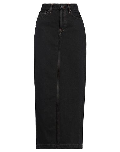 WARDROBE.NYC Denim skirt Black 100% Cotton