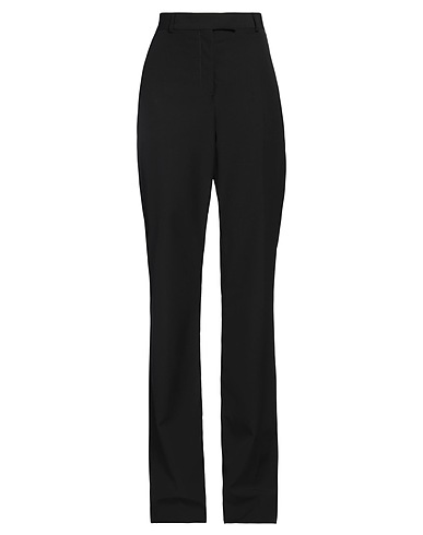 FERRAGAMO Pantalone Nero 100% Lana Vergine