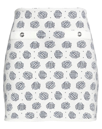 MAJE Mini skirt Off white 75% Viscose, 11% Polyamide, 11% Polyester, 2% Elastane, 1% Metallic fiber