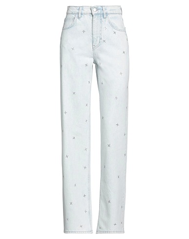 MAJE Denim trousers Blue 100% Cotton