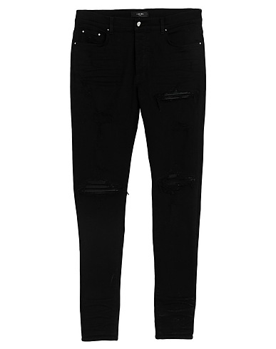 AMIRI Casual pants Black 92% Cotton, 6% Elastomultiester, 2% Elastane, Cow leather