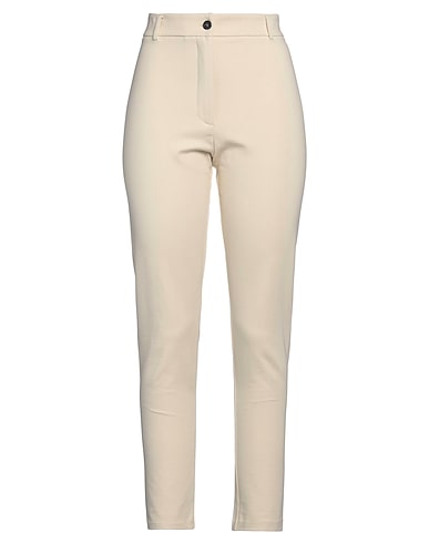 JUCCA Casual trouser 365 Ivory 69% Viscose, 25% Polyamide, 6% Elastane