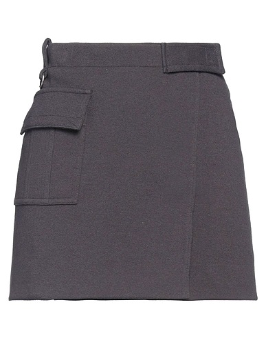 ACNE STUDIOS Minigonna Grigio 49% Poliestere, 42% Cotone, 9% Nylon