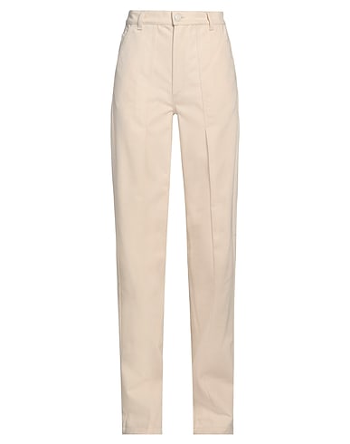 CECILIE BAHNSEN Casual trouser Cream 100% Cotton