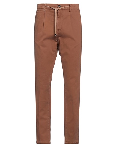 CRUNA Casual trouser Brown 98% Cotton, 2% Elastane