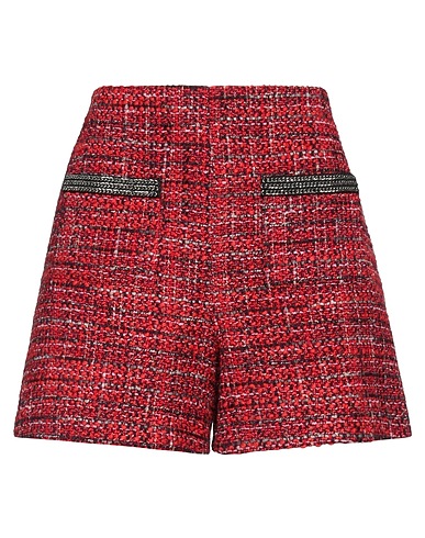 MAJE Shorts & Bermuda Rosso pomodoro 39% Acrilico, 29% Poliestere, 14% Lana, 9% Fibre sintetiche, 9% Cotone