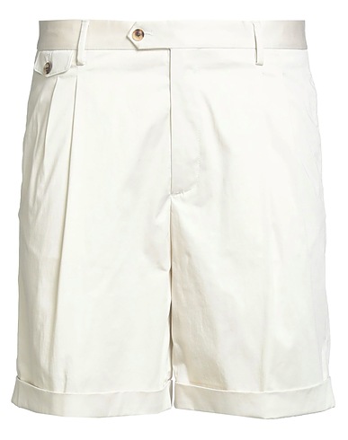 LARDINI Shorts & Bermuda Ivory 97% Cotton, 3% Elastane