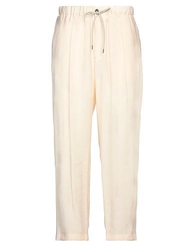 EMPORIO ARMANI Casual pants Cream 85% Modal, 15% Polyester
