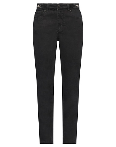 MAJE Denim trousers Black 92% Cotton, 5% Elastomultiester, 3% Elastane