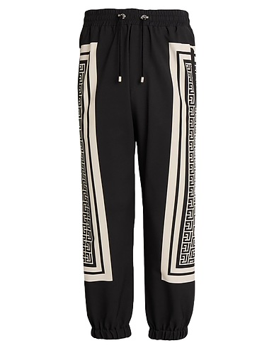 BALMAIN Pantalone Verde militare 97% Poliestere, 3% Elastan