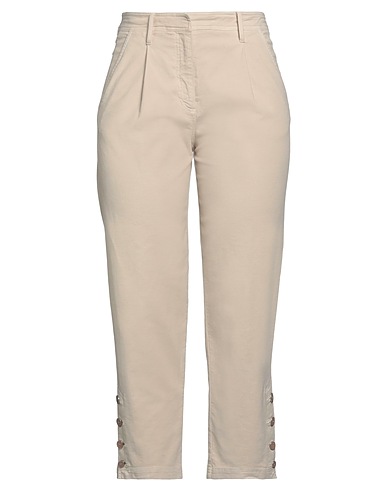 GIORGIO ARMANI Casual trouser Beige 96% Cotton, 4% Elastane