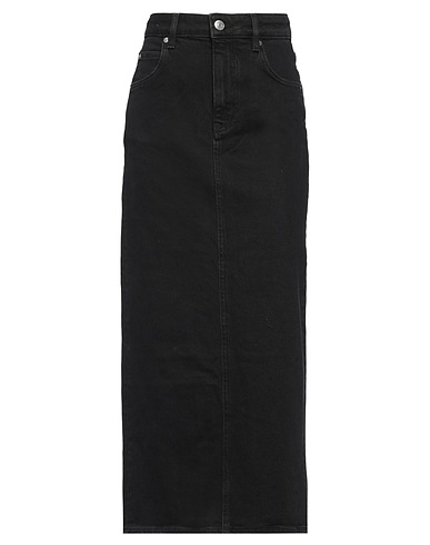 MAJE Denim skirt Black 99% Cotton, 1% Elastane