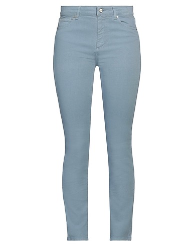 KITON Casual trouser Pastel blue 98% Cotton, 2% Elastane