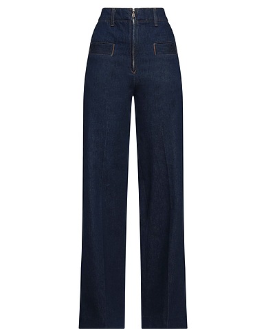 SANDRO Denim trousers Blue 100% Cotton