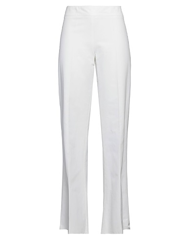 NEWPENNY Casual pants Ivory 54% Cotton, 46% Polyamide