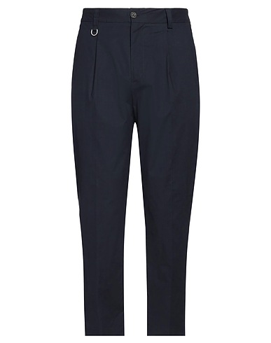 PAOLO PECORA Casual trouser BLU NOTTE 98% Cotton, 2% Elastane