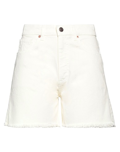 MAGDA BUTRYM Denim shorts Ivory 100% Cotton
