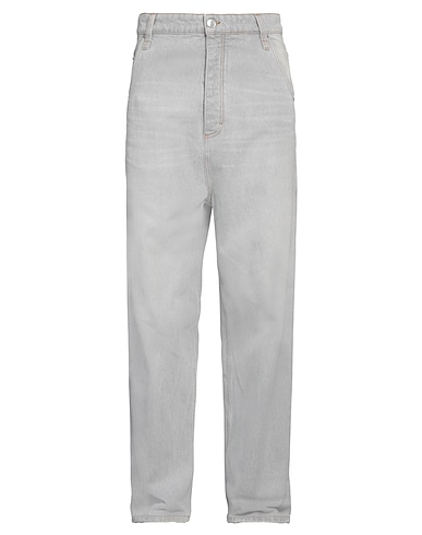 AMI ALEXANDRE MATTIUSSI Denim trousers Grey 100% Cotton