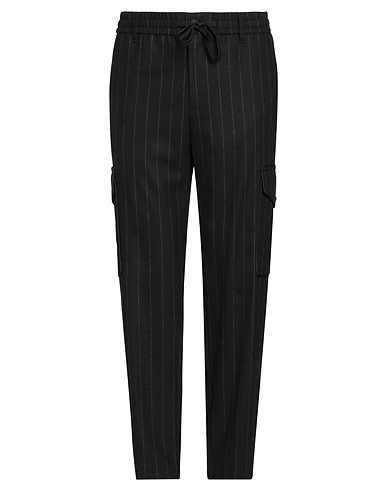 VERSACE JEANS COUTURE Casual trouser Black 39% Wool, 33% Polyester, 14% Viscose, 13% Polyamide, 1% Elastane