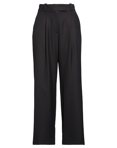 IVY OAK Casual pants Dark brown 68% Polyester, 29% Viscose, 3% Elastane, Organic cotton