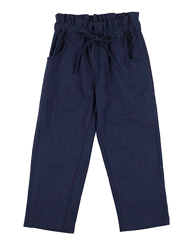 SIMPLE KIDS Casual trouser Navy blue 100% Cotton