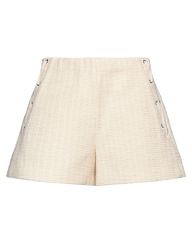 MAJE Shorts & Bermuda Cream 94% Cotton, 3% Acrylic, 2% Polyester, 1% Polyamide
