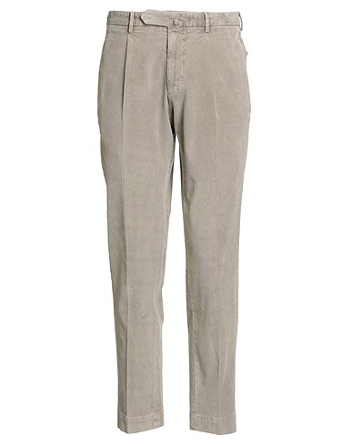 SANTANIELLO Casual pants Taupe 97% Cotton, 3% Elastane