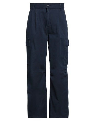 CARHARTT Casual trouser Navy blue 100% Organic cotton
