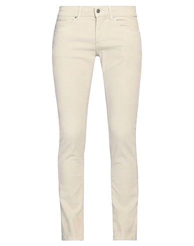 DONDUP Casual trouser Off white 98% Cotton, 2% Elastane